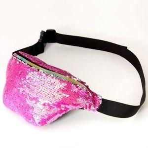 Claire's Barbie Pink Silver Sequin Fannypack